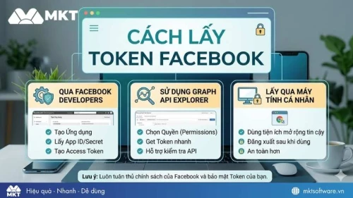 Cách lấy token Facebook full quyền 2026, không lo bị khóa nick