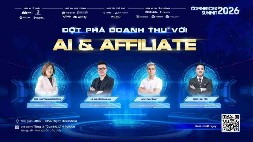 [Đăng ký ngay] Sự kiện CommerceX Summit 2026 – Bứt tốc doanh thu với AI & Affiliate