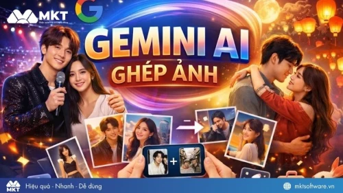 Hướng dẫn dùng Gemini AI ghép ảnh idol, ảnh cặp đôi hot trend