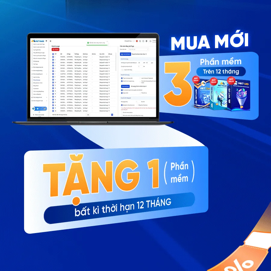 Chương trình ưu đãi đặc biệt tháng 7 từ MKT Software: MUA 1 TẶNG 1 bộ phần mềm marketing 0 đồng