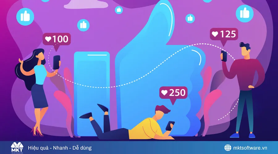 Tự bấm like bài viết của mình