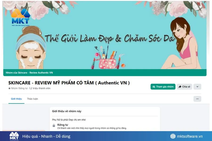 Các group bán mỹ phẩm trên Facebook uy tín (cập nhật 2025)