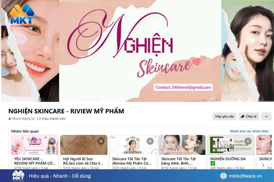 Các group bán mỹ phẩm trên Facebook uy tín (cập nhật 2025)