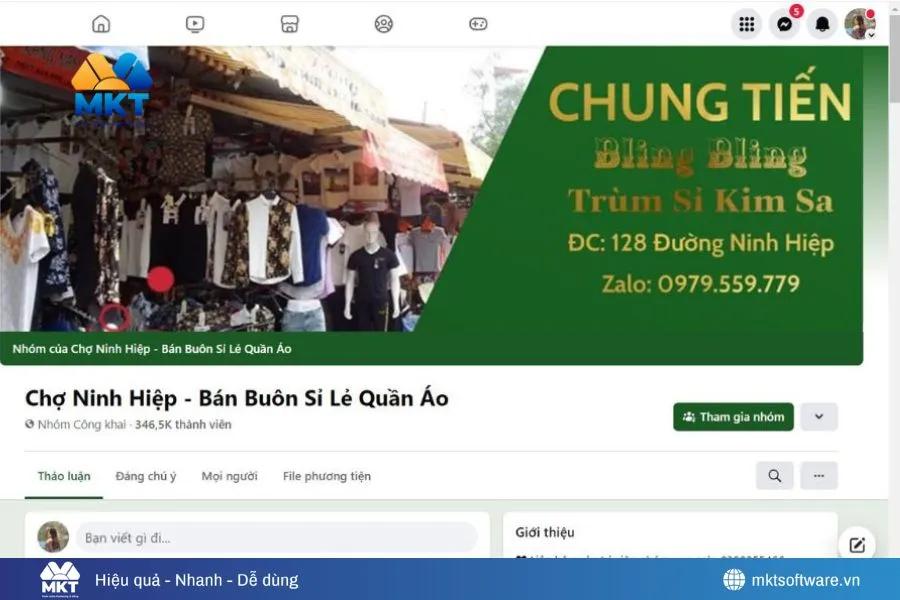 Các nhóm bán quần áo trên Facebook giúp tăng doanh số nhanh