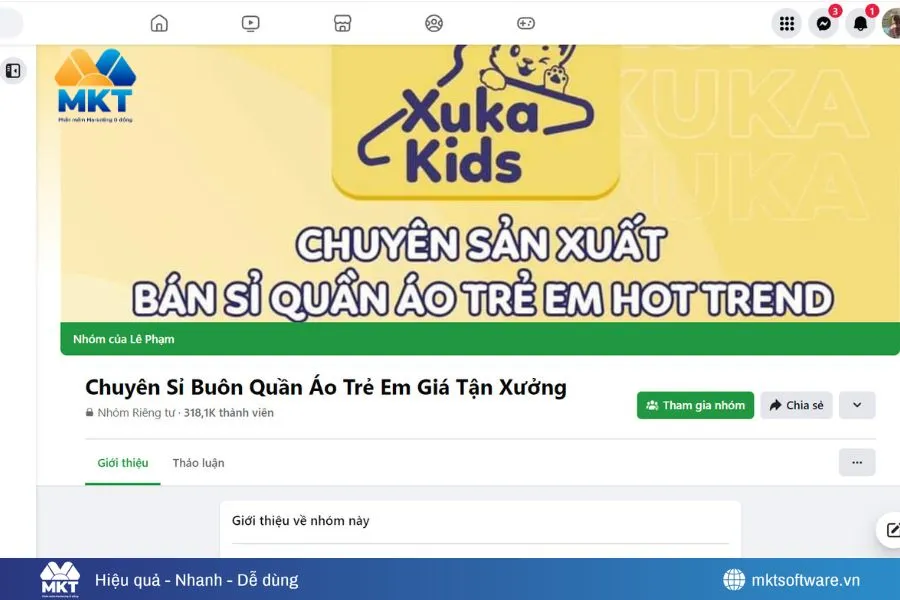Các nhóm bán quần áo trên Facebook giúp tăng doanh số nhanh
