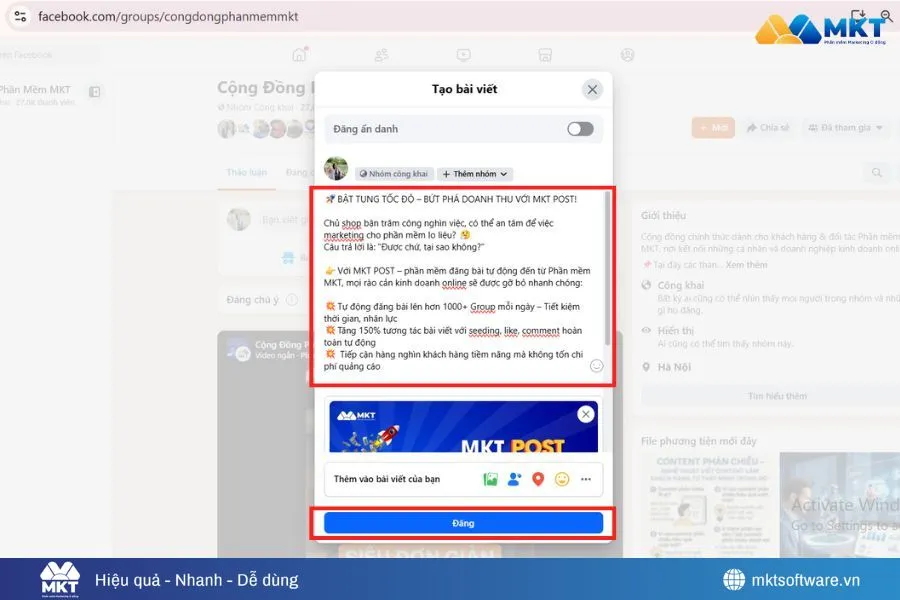 Cách đăng bài bán hàng trên các nhóm an toàn, dễ duyệt