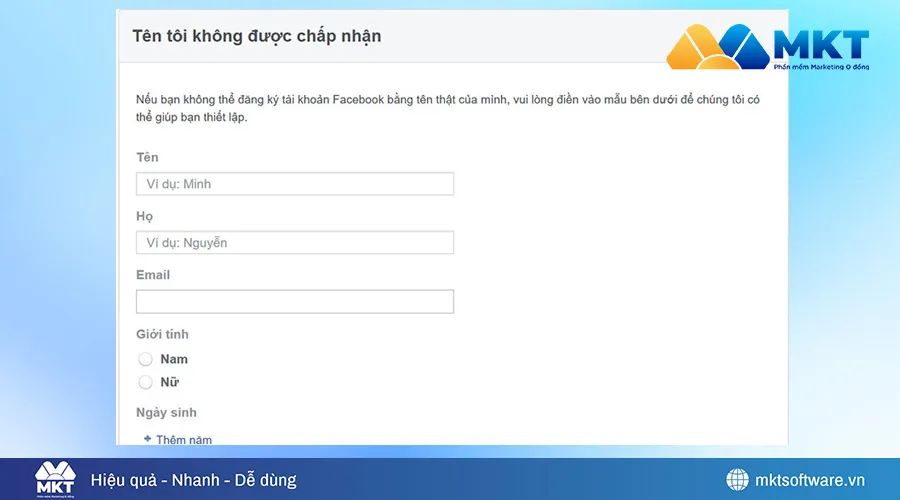 Sử dụng giấy tờ tùy thân để mở khóa tài khoản Facebook B3