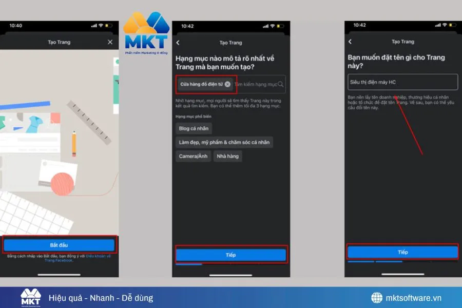 Nhập tên Trang phù hợp nhu cầu, mục đích của bạn