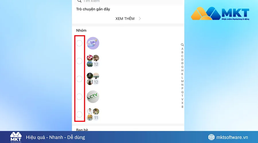 Gửi nhiều tin nhắn Zalo tới nhiều người trên điện thoại B2 Gửi nhiều tin nhắn Zalo tới nhiều người trên điện thoại B2