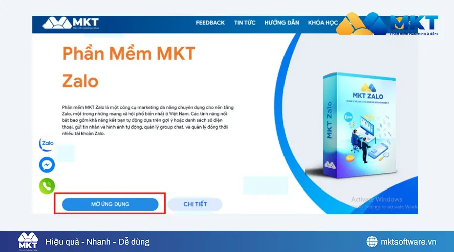 Tải và đăng nhập phần mềm MKT Zalo Tải và đăng nhập phần mềm MKT Zalo