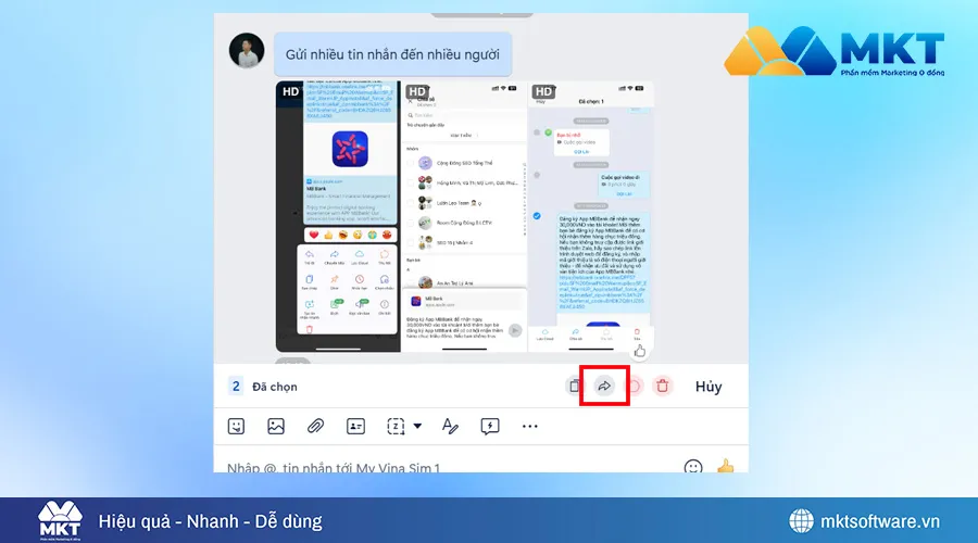 Gửi nhiều tin nhắn Zalo tới nhiều người trên PC, máy tính B2 Gửi nhiều tin nhắn Zalo tới nhiều người trên PC, máy tính B2