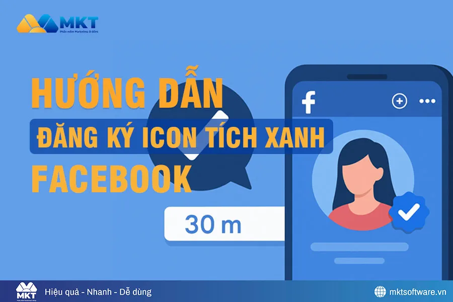 Đăng ký Icon tích xanh Facebook
