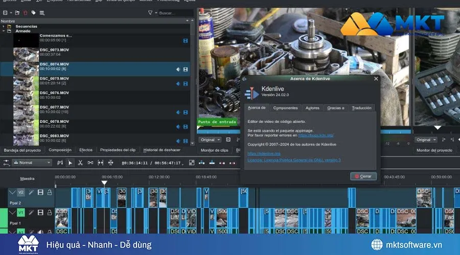 Phần mềm Kdenlive