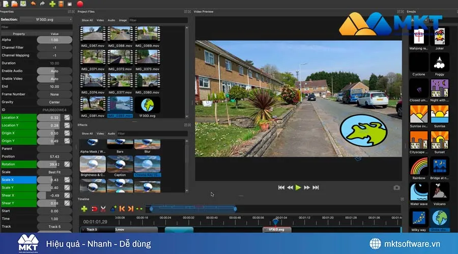 Phần mềm OpenShot Video Editor