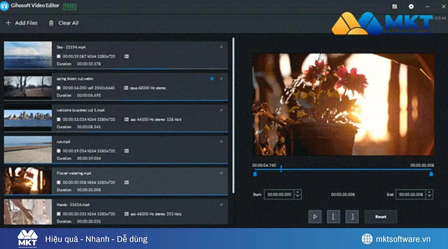 Phần mềm Gihosoft Free Video Cutter