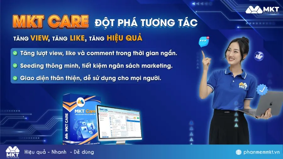 MKT AI Care - App tăng Follow Facebook free và được ưa chuộng 2025