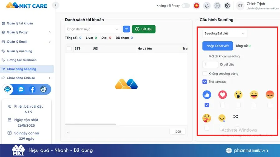 Thiết lập kịch bản