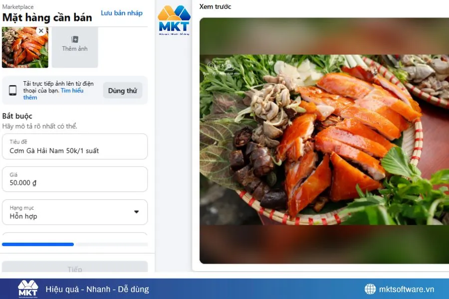 Minh họa về cách đăng bài bán hàng trên Facebook nhiều tương tác