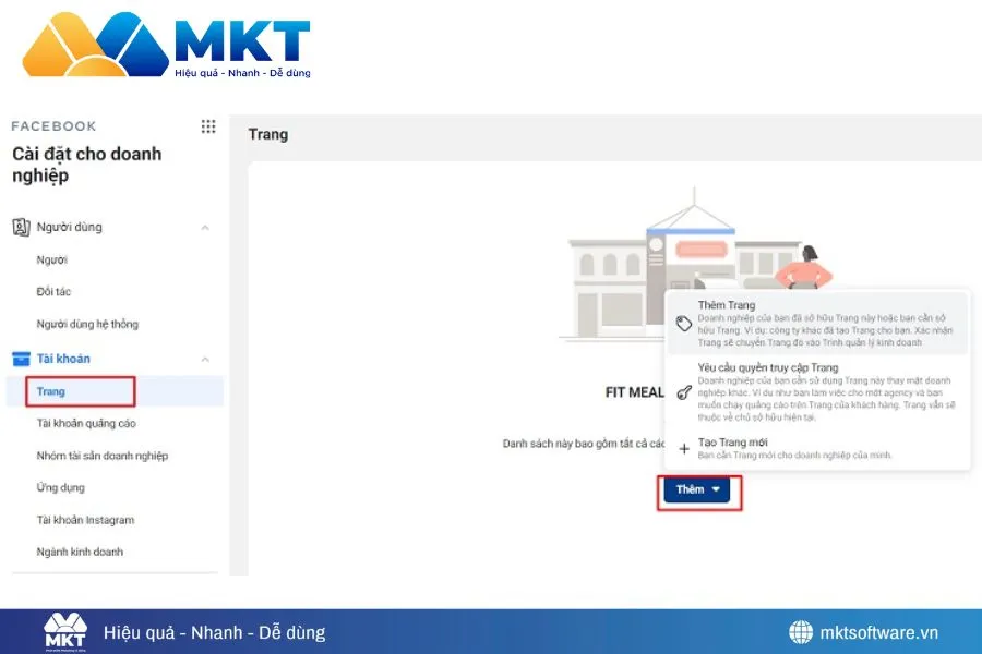 Truy cập Commerce Manager Truy cập Commerce Manager