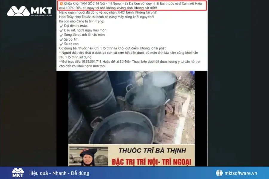 Khi cam kết 100% chữa khỏi bệnh - Vi phạm chính sách quảng cáo Facebook mới nhất