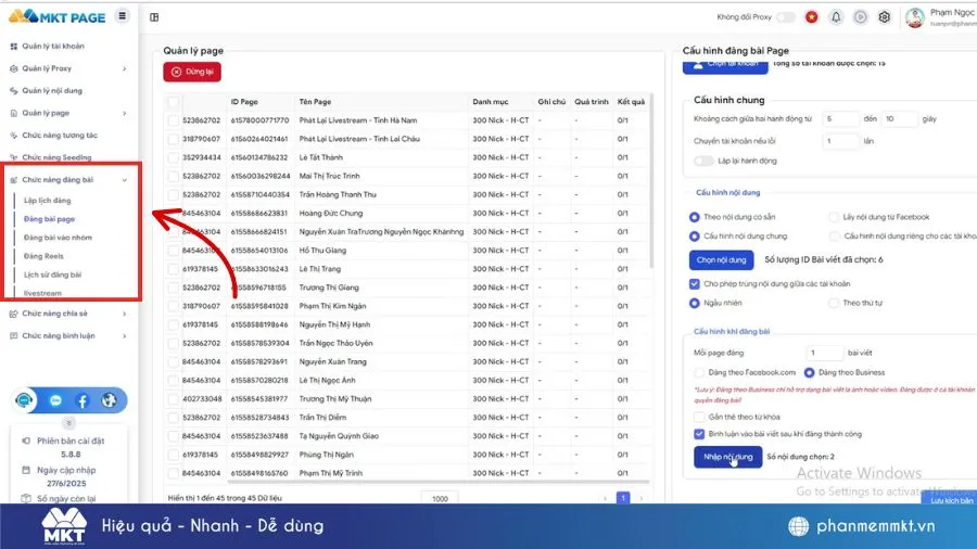 MKT AI Page – Phần mềm tăng đơn hàng trên Facebook Hot nhất hiện nay
