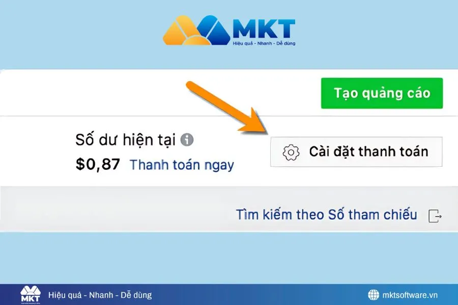 Chọn cài thanh toán