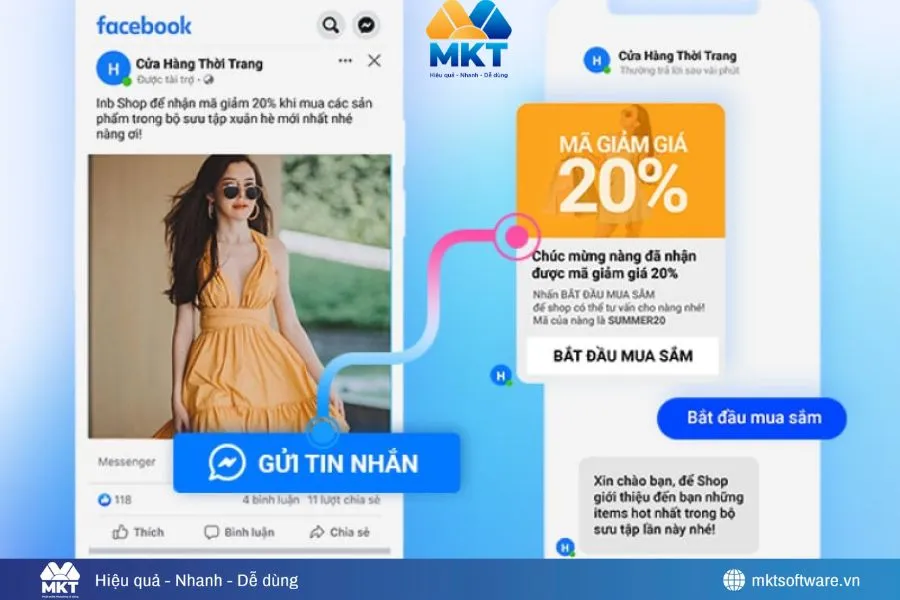 Dùng Quick Replies một chạm để tối ưu thời gian cho người xem