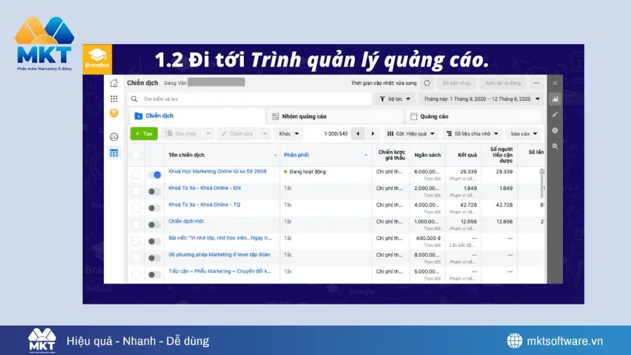 Cách sao chép chiến dịch quảng cáo Facebook để không bị lỗi