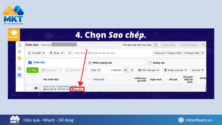 Cách sao chép chiến dịch quảng cáo Facebook để không bị lỗi