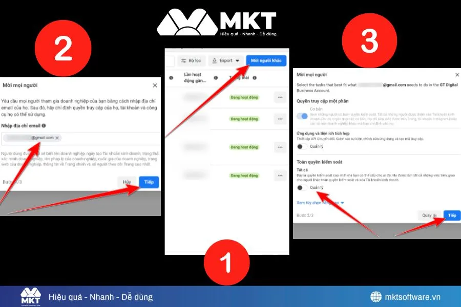 Hình ảnh minh họa bước 3, 4, 5