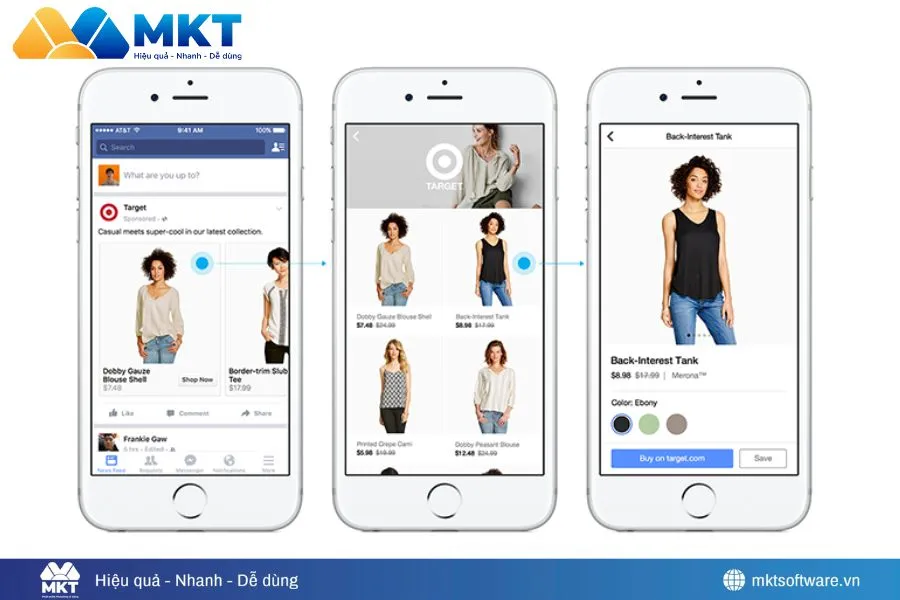 Tạo cửa hàng trên Fanpage với danh mục sản phẩm rõ ràng, giúp chuyên nghiệp và tăng doanh số