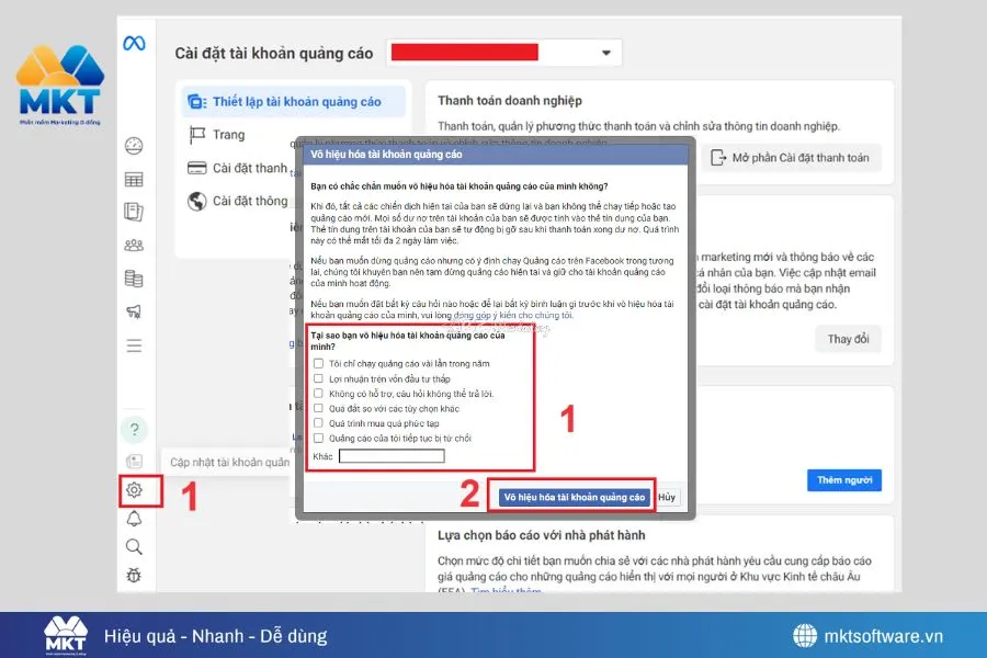 Cách xóa tài khoản quảng cáo Facebook nhanh gọn nhất