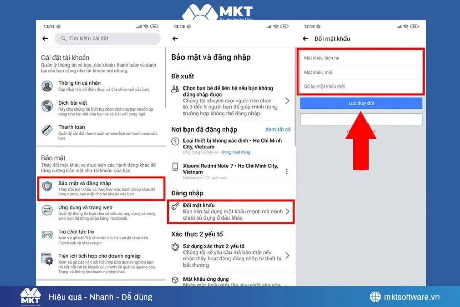 Đổi mật khẩu mạnh Đổi mật khẩu mạnh