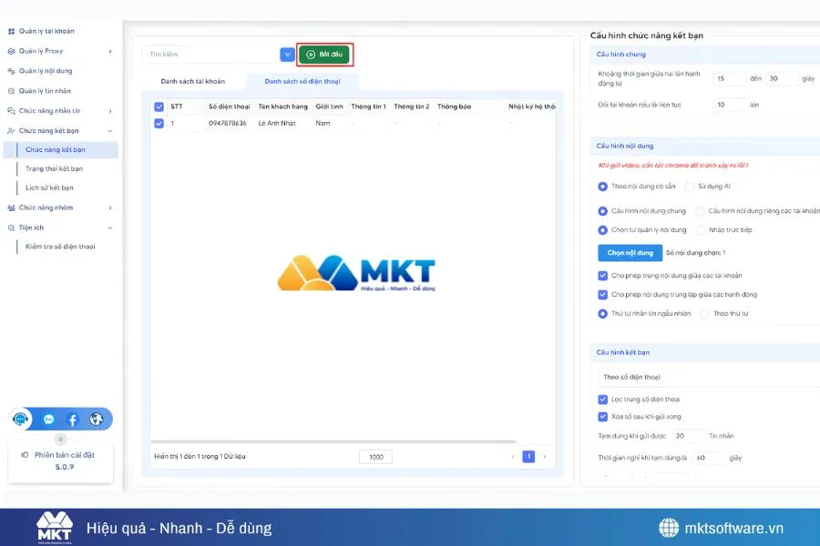 MKT Zalo – Phần mềm lọc số điện thoại Zalo nhanh chóng, hiệu quả