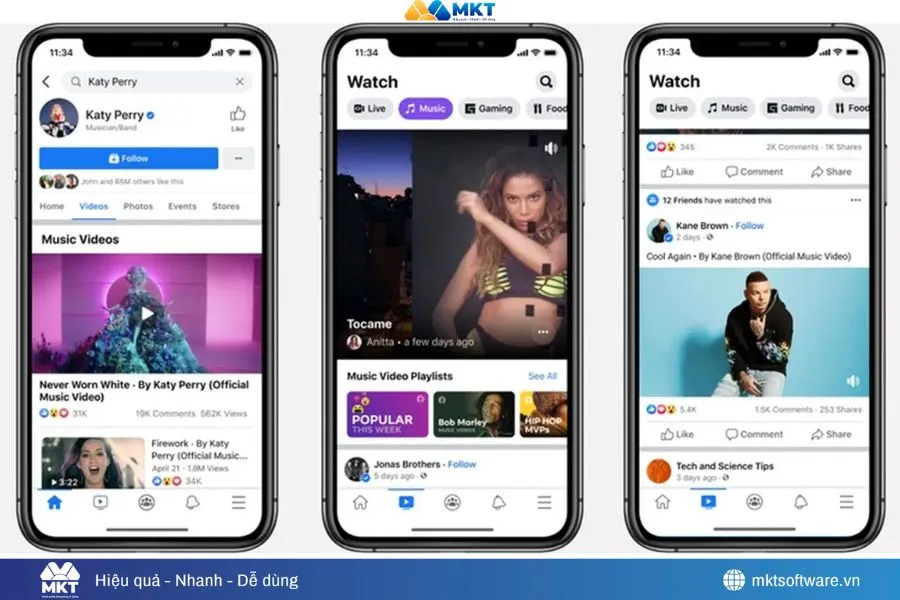 Nội dung text, hình ảnh, video là 3 dạng được đăng phổ biến trên Facebook Nội dung text, hình ảnh, video là 3 dạng được đăng phổ biến trên Facebook