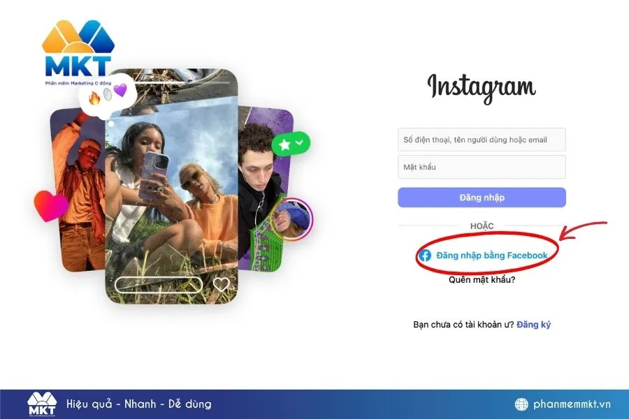Cách Đăng Nhập Instagram Bằng Facebook 