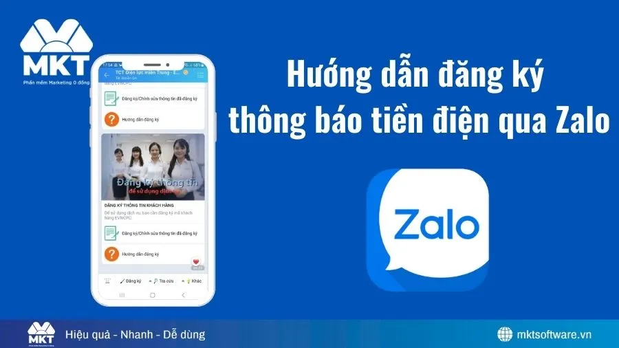 Hướng dẫn chi tiết đăng ký thông báo tiền điện qua Zalo nhanh nhất 2026