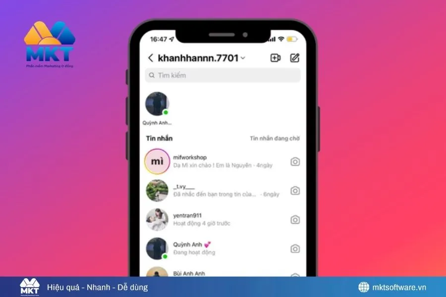 Ẩn tin nhắn trên Instagram là gì?