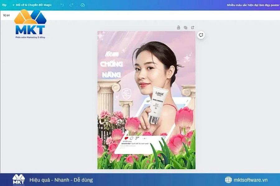 Thiết kế khung trắng nhanh chóng với Canva
