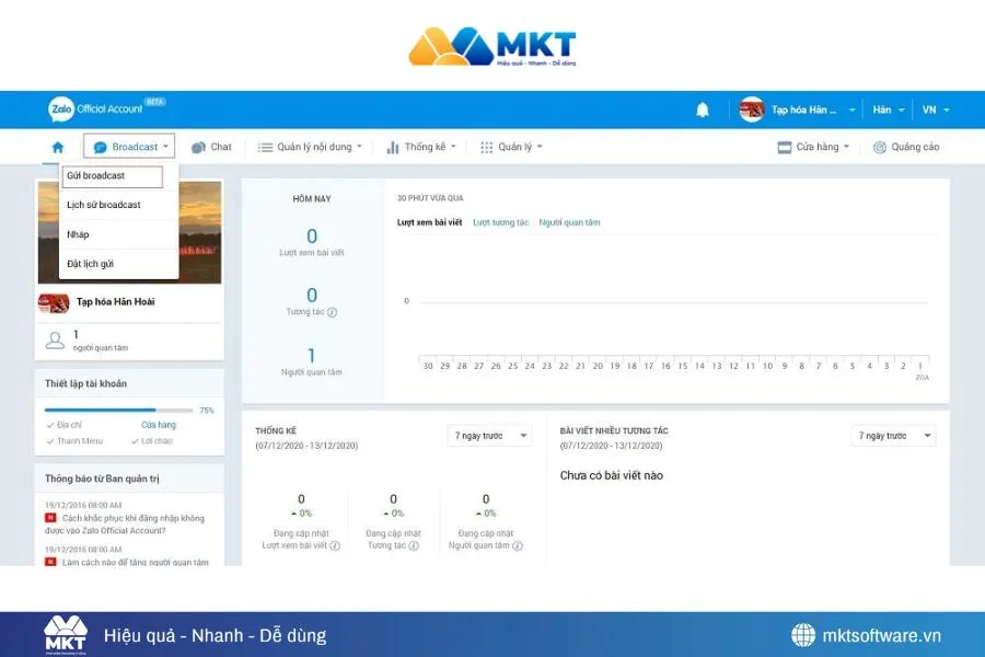 Thường xuyên theo dõi lượt xem, tương tác bài viết để tối ưu hiệu quả nhất