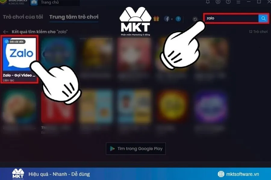 Cách đăng bài Zalo trên máy tính bằng BlueStacks