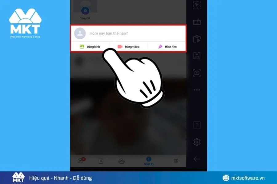 Cách đăng bài Zalo trên máy tính bằng BlueStacks