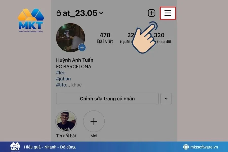 Cách đăng xuất Instagram trên điện thoại 
