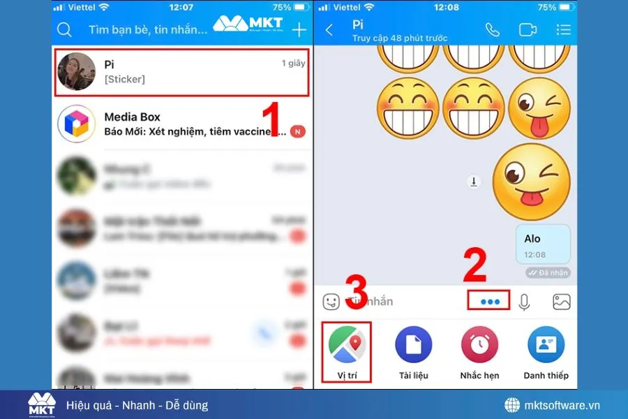 Minh họa về bước 1