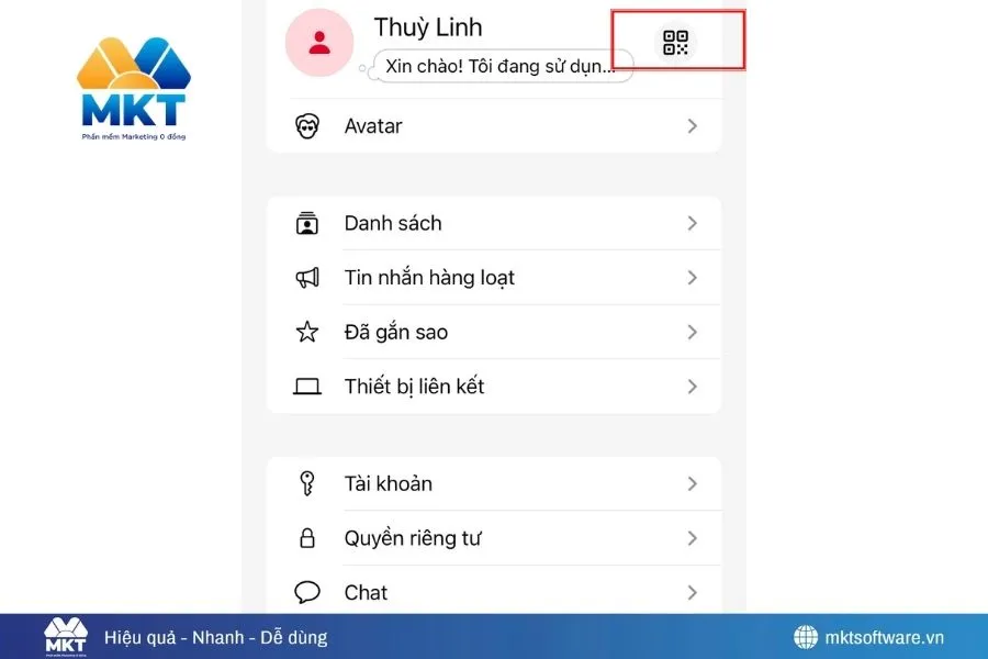 Kết bạn bằng mã QR trên iPhone