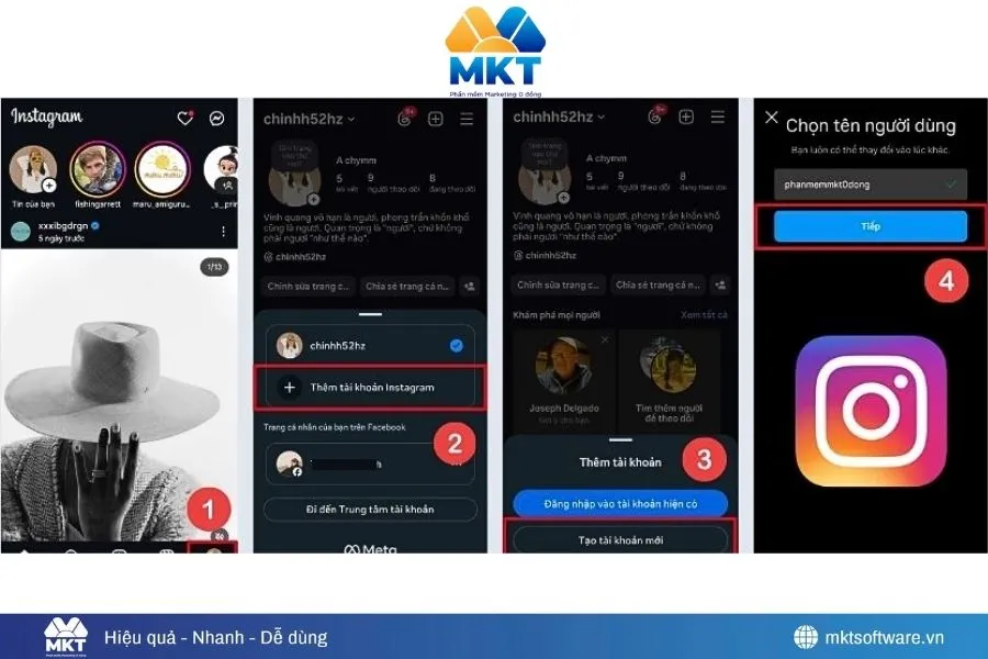 Cách tạo 2 tài khoản Instagram trên điện thoại