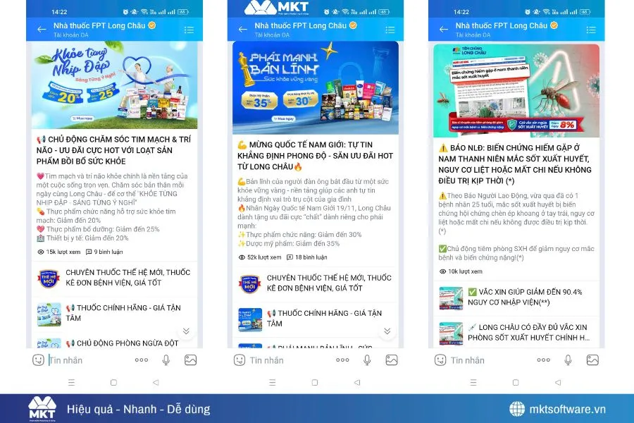 Tin nhắn quảng cáo từ Official Account (OA)
