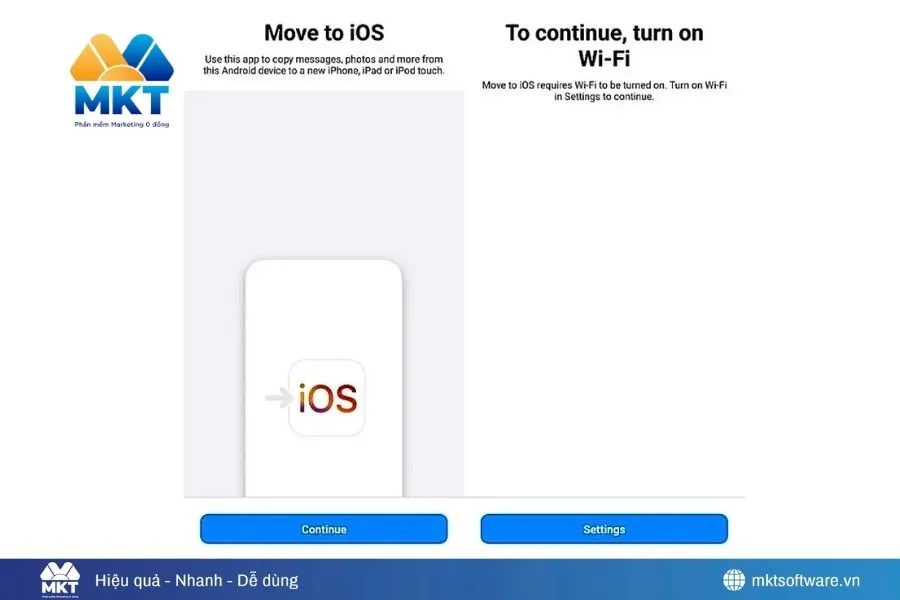 Khôi phục tin nhắn Whatsapp từ Android sang iPhone bằng Move to iOS
