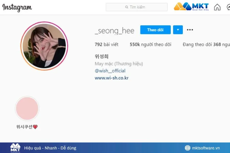 Minh họa về tên cho Instagram gây ấn tượng với người xem