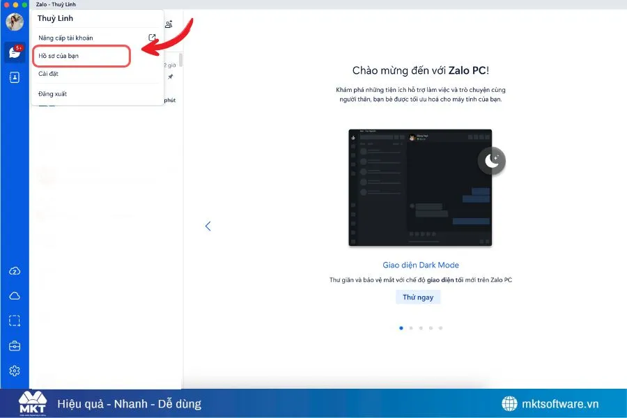 Hướng dẫn đổi ảnh đại diện Zalo trên máy tính / Zalo Web
